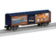 Steel Boxcar - 3-Rail - Ready to Run -- Massachusetts (50 States Series, brown, blue, Color Graphics)-1