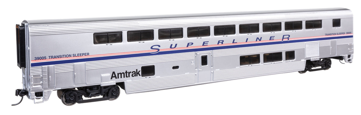 85' Bombardier Superliner II Transition Sleeper - Lighted - Ready to Run -- Amtrak(R) (Phase IV) #39005