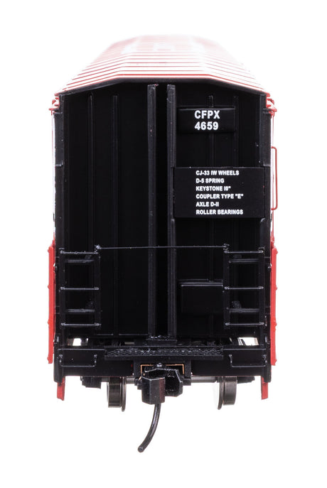 56' Thrall All-Door Boxcar - Ready to Run -- Canfor (Red) #4659-4
