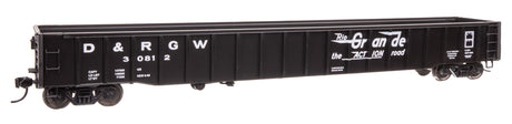 65' Thrall Mill Gondola - Ready To Run -- Denver & Rio Grande Western(TM) #30812-1