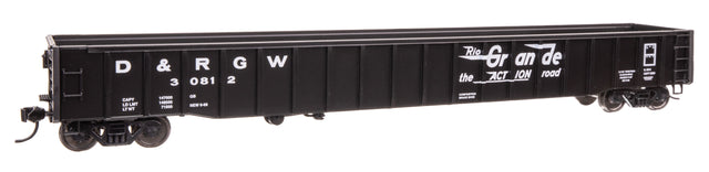 65' Thrall Mill Gondola - Ready To Run -- Denver & Rio Grande Western(TM) #30812-1
