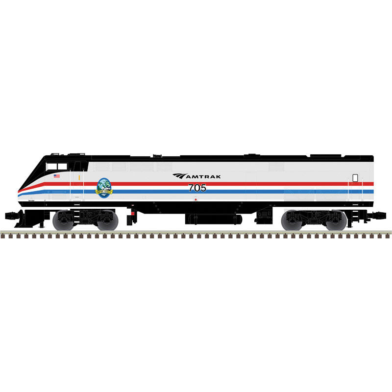 GE P42 Genesis - 2-Rail - Proto-Sound 3.0 & DCS - Premier(TM) -- Amtrak #705 (Empire Service, Phase III Heritage, silver, red, white, blue, g-1