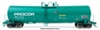 54' 23,000 Gallon Funnel-Flow Tank Car - Ready to Run -- Procor (green) #75128-1
