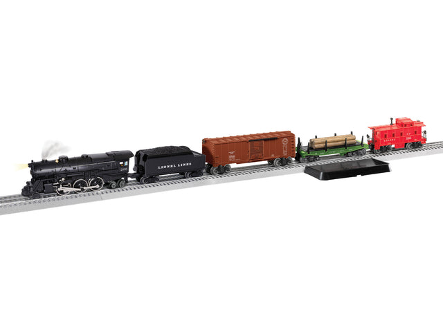 Lionel 1471Ws Postwar-Inspired Freight Set - 3-Rail - w/LionChief Bluetooth -- Lionel Lines 2-6-4, 3 Cars, FasTrack Oval, Power Supply-1