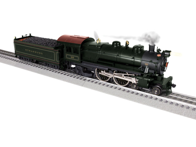 4-4-2 Atlantic - 3-Rail w/Legacy Control, Sound & Smoke -- Strasburg #460 (black, Tuscan)-1