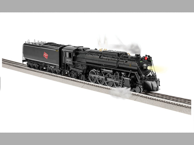 Class S-3 4-8-4 - 3-Rail w/Legacy Control, Sound & Smoke -- Milwaukee Road #268 (Class S2 Inspired, black)-1
