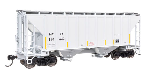 37' 2980 Cubic-Foot 2-Bay Covered Hopper - Ready to Run -- MCEX #350642-1