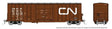 Trenton Works 5277 Cubic Foot Boxcar - Ready to Run -- Canadian National Random  Set #2 (As-Delivered, Boxcar Red, Large Logo)-1