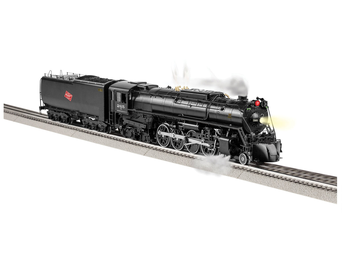 Class S-3 4-8-4 - 3-Rail w/Legacy Control, Sound & Smoke -- Milwaukee Road #265 (gloss, black)-1