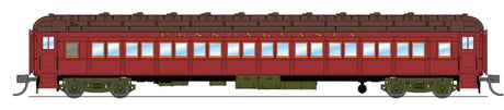 Heavyweight Passenger 5-Car Set - Ready to Run -- Pennsylvania PB70 #5034, P70 #823, P70 #989, P70 #1042, Z74D #120 (1930s scheme, Tuscan)-2