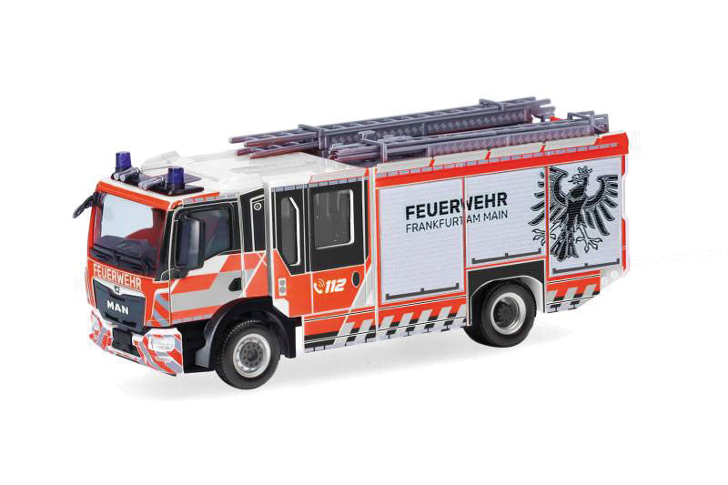 MAN TGM Ziegler Fire Truck - Assembled -- Frankfurt Am Main (orange, white, black)-1
