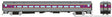 Comet Coach - Ready to Run -- MBTA #625 (gray, purple, yellow)-1