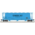 3-Bay Cylindrical Hopper - 3-Rail - Ready to Run - Master(R) -- Schaefer Salt (blue, black)-1