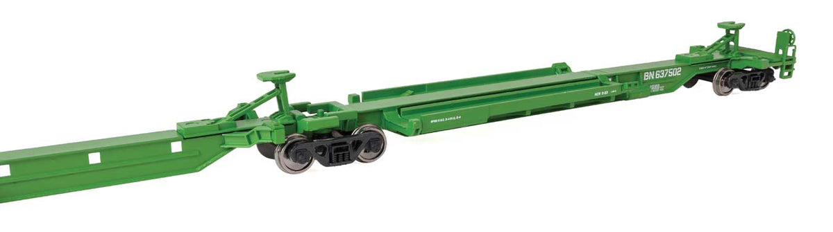 263' Five-Unit All-Purpose 48' Spine Car - Ready to Run -- Burlington Northern #637502-2
