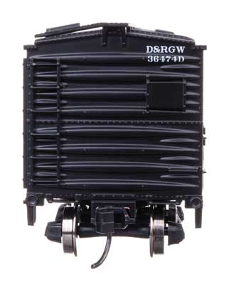 40' Wood Stock Car with Dreadnaught ends - Ready to Run -- Denver & Rio Grande Western #36474D-4