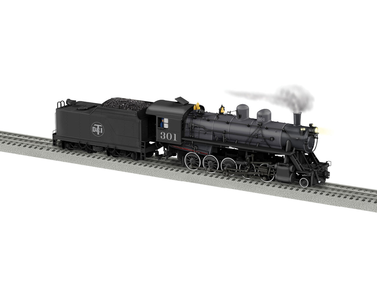 2-10-0 Russian Decapod - 3-Rail w/Legacy Sound, Control & Smoke -- Detroit Toledo & Ironton #301 (graphite, black)-1