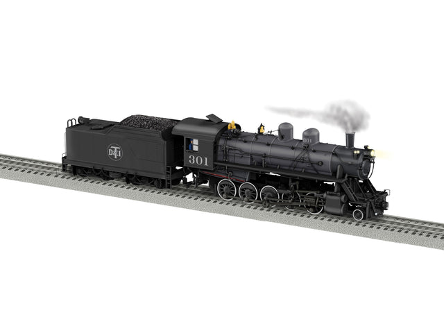2-10-0 Russian Decapod - 3-Rail w/Legacy Sound, Control & Smoke -- Detroit Toledo & Ironton #301 (graphite, black)-1